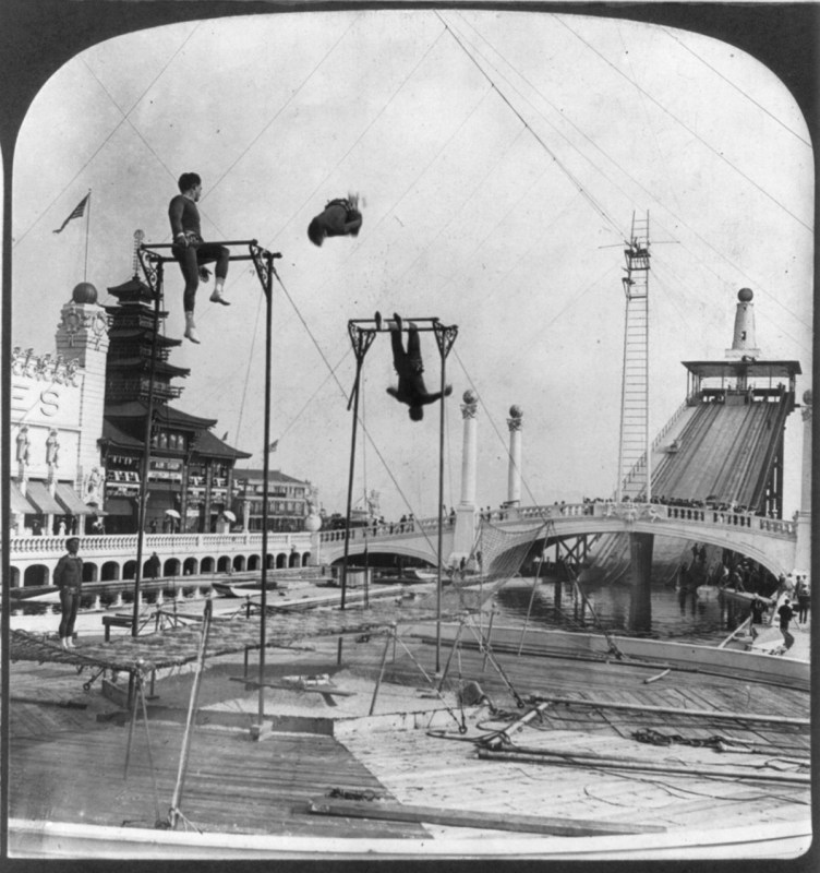 Trapeze performers, Dreamland, Coney Island Created / Published c1904.