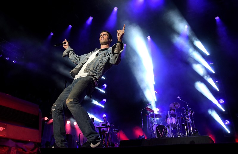 HOUSTON, TEXAS - APRIL 03: Musician Adam Levine of Maroon 5 performs on stage during Capital One JamFest at the NCAA March Madness Music Festival Day 3 at Discovery Green on April 3, 2016 in Houston, Texas. (Photo by Theo Wargo/Getty Images for Turner)