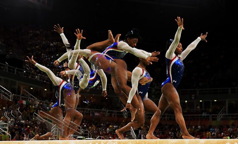 Simone Biles of the United States competes on the balance beam during the Women's Individual All Around Final on Day 6. (Mike Ehrmann/Getty Images)