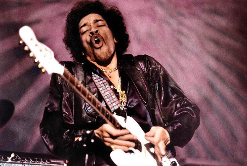 PIC BY BARON WOLMAN / CATERS NEWS - (PICTURED:Jimi Hendrix playing Star Spangled Banner) - Legendary music photographer Baron Wolman has released a collection of iconic photographs in time for Woodstocks 47th anniversary. To mark the hippie festival, the rock photojournalist is showcasing a retrospective of his career from the Rolling Stone Magazines archive - including an unseen shot of Janis Joplin, taken in 1968. Other famous photographs on display in Mr Musichead Gallery include 300,000 Strong, which was taken during The Woodstock Festival, August 1969. SEE CATERS COPY