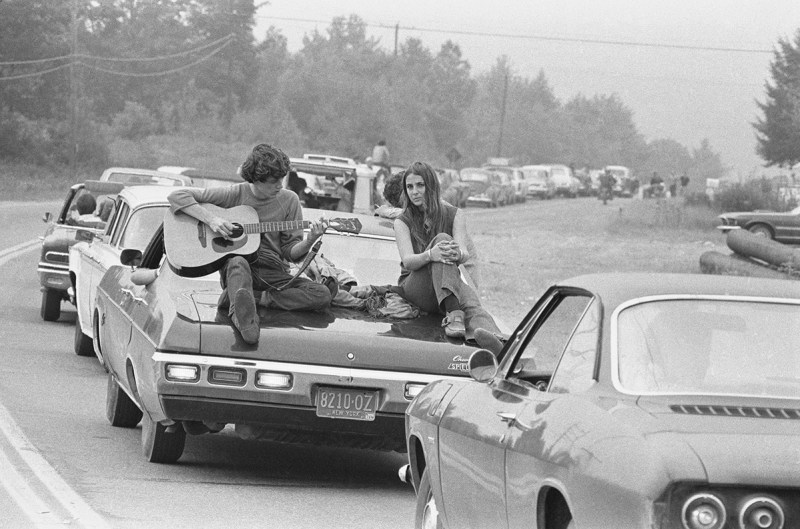 PIC BY BARON WOLMAN / CATERS NEWS - (PICTURED:On the Road to Woodstock) - Legendary music photographer Baron Wolman has released a collection of iconic photographs in time for Woodstocks 47th anniversary. To mark the hippie festival, the rock photojournalist is showcasing a retrospective of his career from the Rolling Stone Magazines archive - including an unseen shot of Janis Joplin, taken in 1968. Other famous photographs on display in Mr Musichead Gallery include 300,000 Strong, which was taken during The Woodstock Festival, August 1969. SEE CATERS COPY