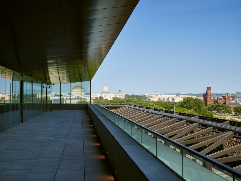 View from the upper levels of the National Museum of African American History and Culture Architectural Photrography (Alan Karchmer/NMAAHC)