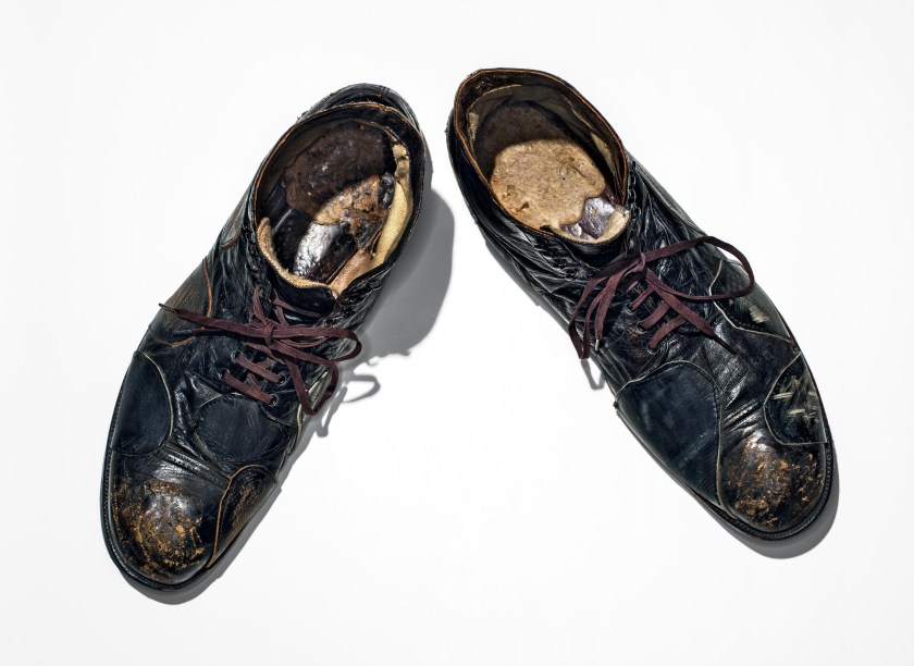 Charlie Chaplin’s shoes, worn in City Lights, 1931. (Henry Leutwyler) 