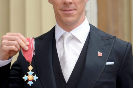 Actor Benedict Cumberbatch after receiving the CBE (Commander of the Order of the British Empire) from Queen Elizabeth II for services to the performing arts and to charity during an Investiture Ceremony at Buckingham Palace on November 10, 2015 in London, England.  (Photo by Anthony Devlin - WPA Pool / Getty Images)