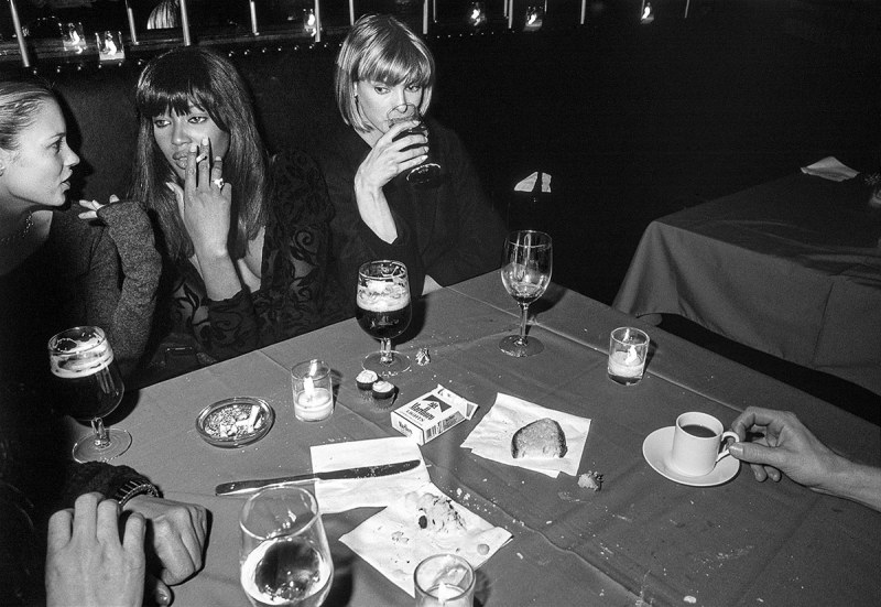 Kate Moss, Naomi Campbell, and Linda Evangelista at the premiere of In the Name of the Father, MoMA, NYC, 1994 (Miles Ladin)