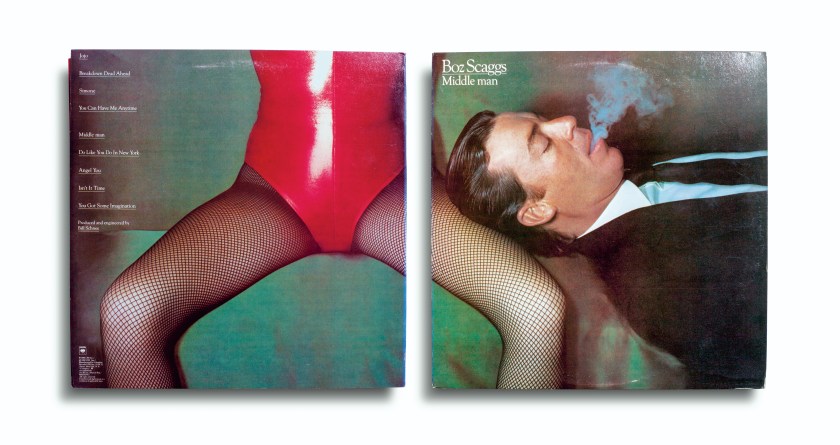 Cover for 'Middle Man' by Boz Scaggs; released by Columbia Records in, 1980; photographed by Guy Bourdin (Aperture, 2016)