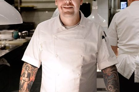 Chef Aaron Silverman, from Rose's Luxury and Pineapple And Pearls restaurants, poses inside Pineapple And Pearls' kitchen on September 21, 2016, in Washington, DC.  / AFP / Olivier Douliery        (Photo credit should read OLIVIER DOULIERY/AFP/Getty Images)