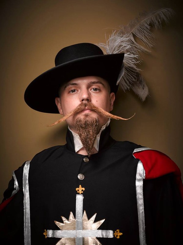 PIC BY GREG ANDERSON / CATERS NEWS - (PICTURED: Patrick Fette.) - Gents from around the world descended on Nashville earlier this month fighting for the title of best beard in the National Beard and Moustache Championship. The annual competition covers 17 categories in which the men can compete, ranging from freestyle, to natural, to facial hair inspired by icons such as Dali and the Musketeers. With the competition as stiff as the waxed moustaches, competitors had to go beard to beard to decide whose facial fuzz was the most fan-TASH-tic. Competitors were judged on their overall appearance, style and personality, with judges also considering originality and creativity in the freestyle categories. Contestants certainly rose to the challenge with perfectly curled beards and also more outrageous statement styles, such as a Tim Burton themed beard, and a beard styled to look like a beak. - SEE CATERS COPY