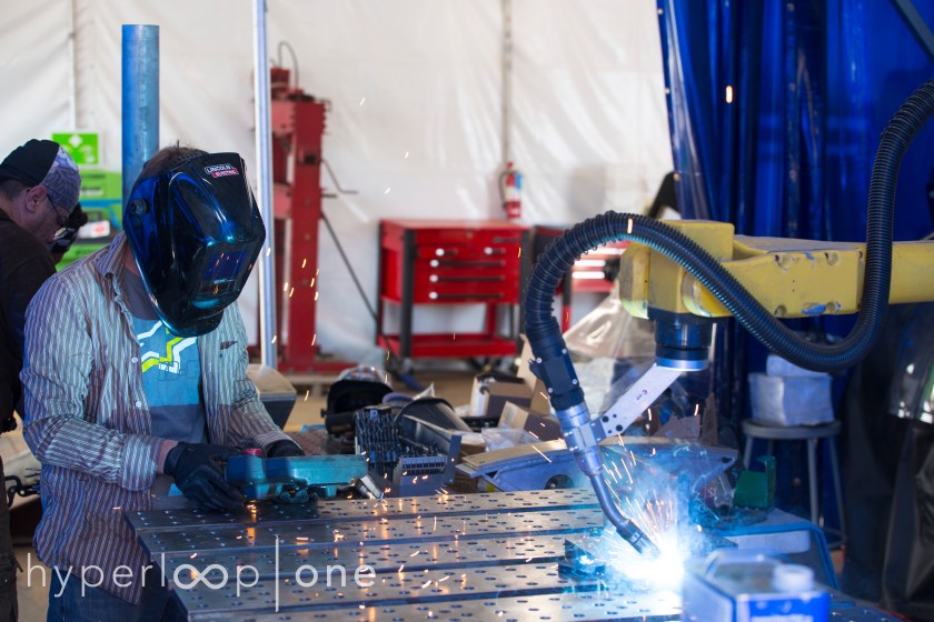 A peak inside the Hyperloop headquarters (Courtesy Hyperloop One)