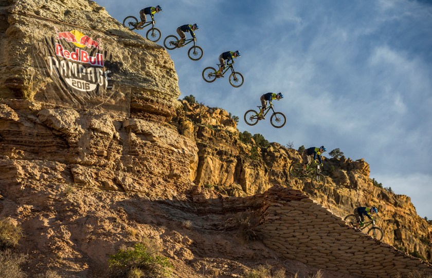 Darren Berrecloth practices his line at Red Bull Rampage in Virgin, Utah, USA on 13 October, 2016. (Garth Milan/Red Bull Content Pool)