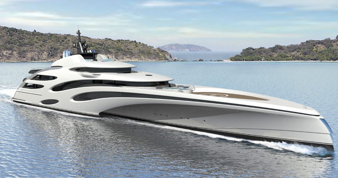 120m trimaran concept (Yacht Harbour)