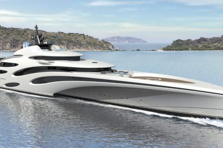 120m trimaran concept (Yacht Harbour)