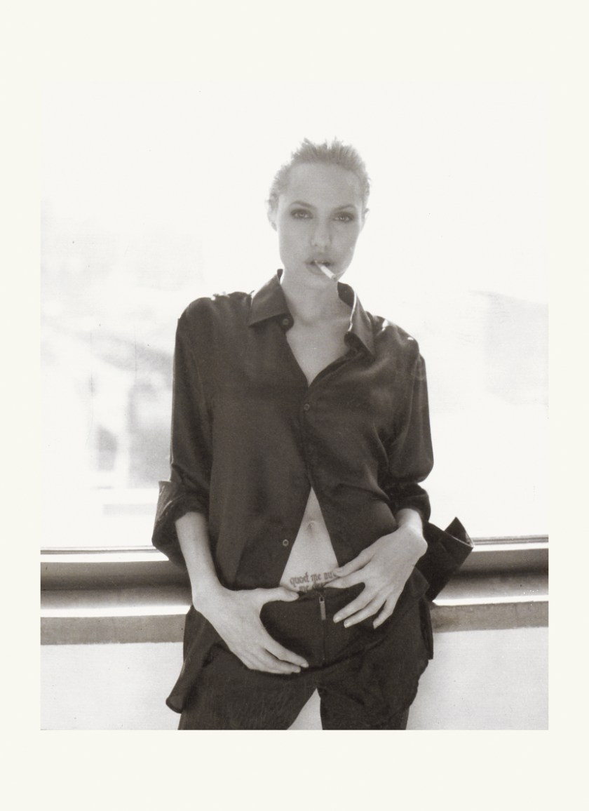 Angelina Jolie in 1999, New York City (Sante D’Orazio Polaroids, published by Chronicle Books 2016)