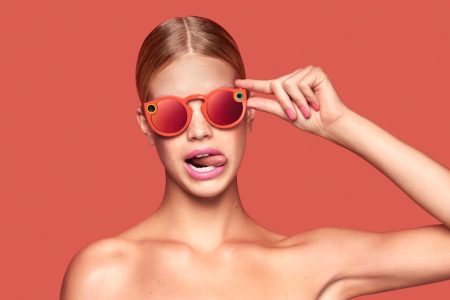 Snap's glasses will come in one size, and be available in three colors: black, teal, and coral. (Snap)