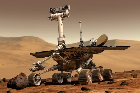 Mars Rovers, Spirit and Opportunity, land on opposite sides of Mars and begin exploring the planet (NASA)