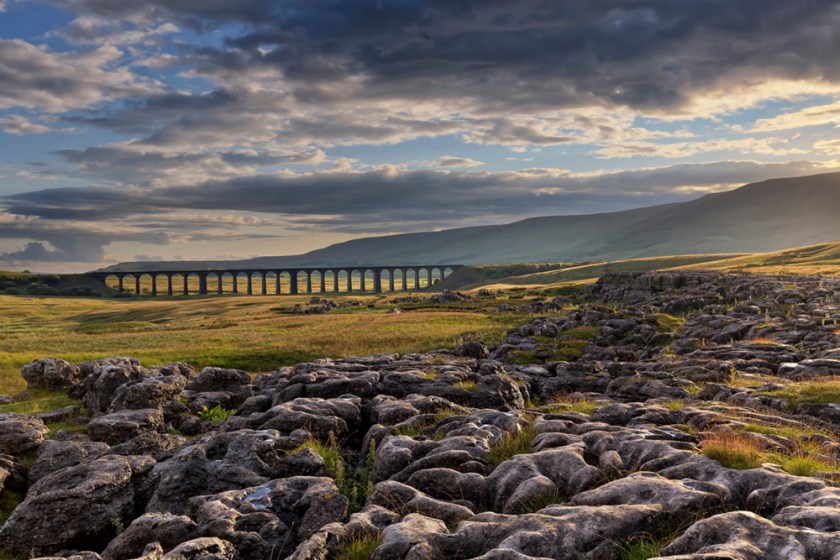 Sunshine breaks through, Ribblehead Viaduct, North Yorkshire, England (Francis Taylor)