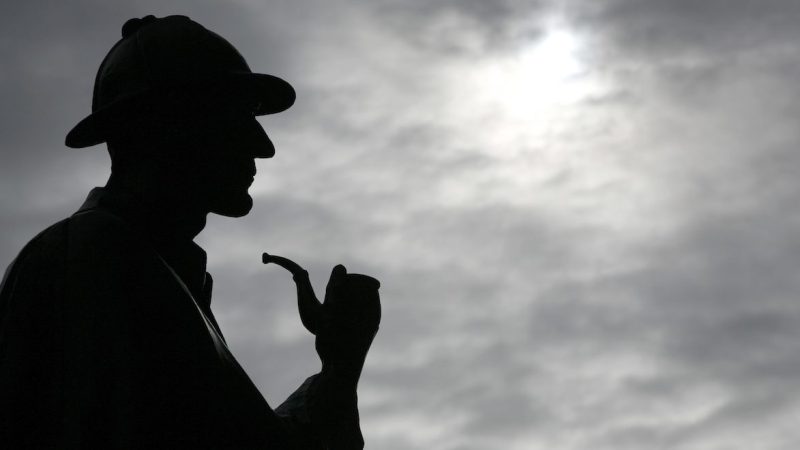 Statue of Sherlock Holmes Outside Baker Street Tube Station