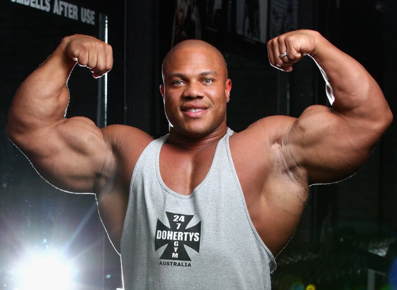 Phil Heath during a media call ahead of the 2012 IFBB Australian Pro Grand Prix XIII (Robert Cianflone/Getty Images)