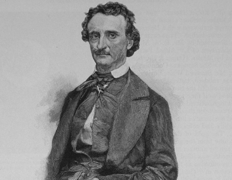 Clipping of an engraving based on daguerreotype of American writer and poet Edgar Allan Poe (Time Life Pictures/Mansell/The LIFE Picture Collection/Getty Images)