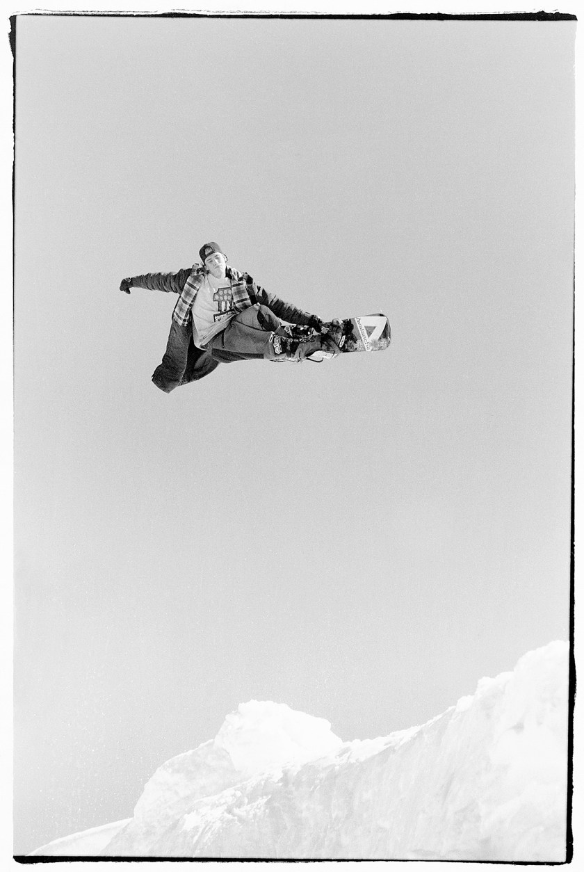 John Cardiel shot by Bud Fawcett, 1990 (From Snow Beach edited by Alex Dymond, published by powerHouse Books.)