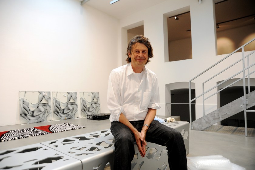 Austrian artist Peter Kogler in his Vienna studio in 2010. (Didi Sattmann/Imagno/Getty Images)