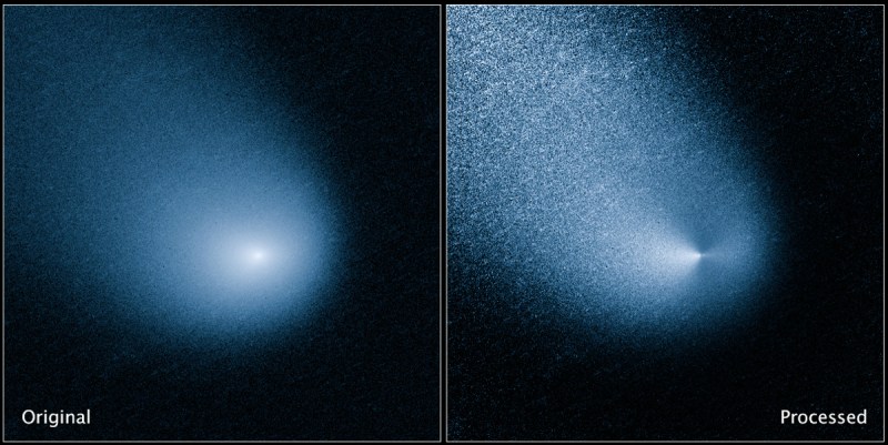 The comet Siding Spring (NASA/Hubble Space Telescope)