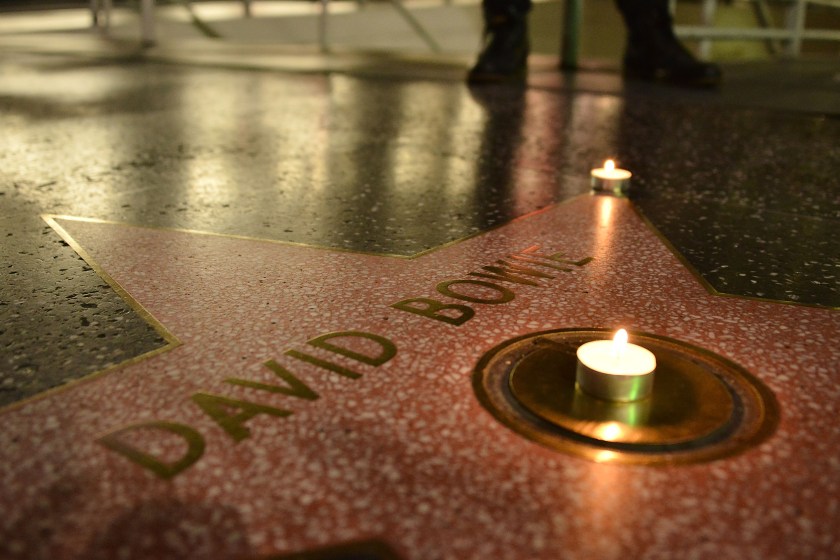 David Bowie remembered on The Hollywood Walk of Fame on January 10, 2016 in Hollywood, California. (Araya Diaz/Getty Images)