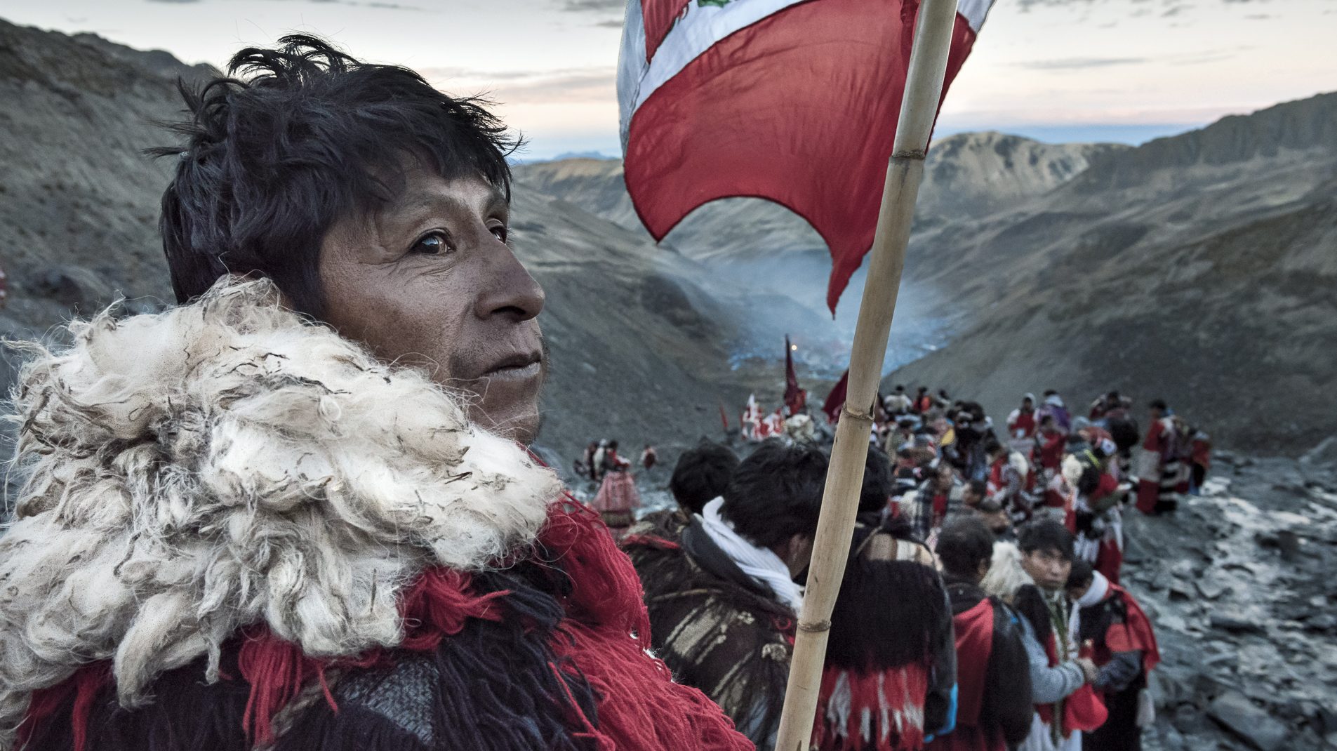 "Around 80,000 pilgrims descend upon the Sinakara Valley in the Peruvian Andes to celebrate the festival of Qoyllur Rit’i – a mixture of Inca and Catholic traditions. During the final night, bands of Ukukus head up to the holy glaciers at an altitude of 5,600m to perform initiation rituals. At dawn they descend back into the valley, carrying large crosses on their backs." (Christopher Roche)