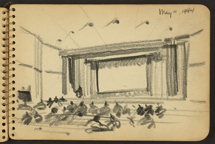 Victor Lundy World War II sketches