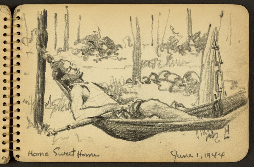 Victor Lundy World War II sketches