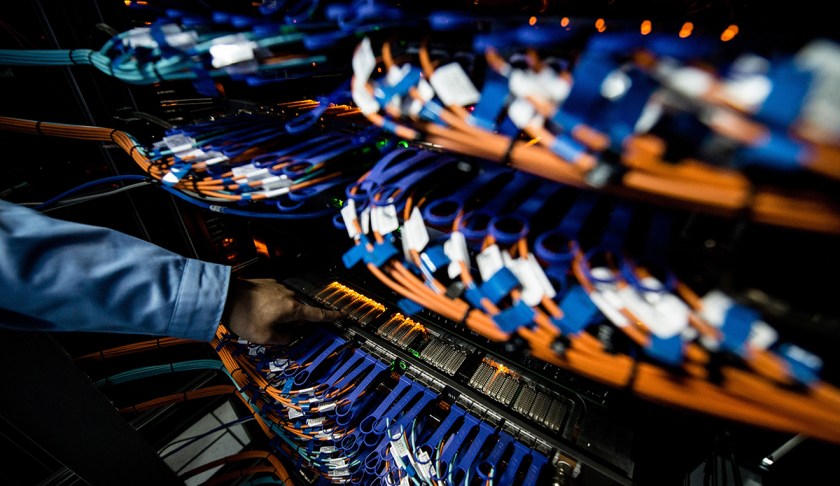 WUXI, June 20, 2016-- Photo taken on June 16, 2016 shows interchanger cables of Sunway TaihuLight, a new Chinese supercomputer, in Wuxi, east China's Jiangsu Province. Performing 93 quadrillion calculations per second, Sunway TaihuLight dethroned China's Tianhe-2 from the top in a list of the 500 most powerful supercomputers in the world. Sunway TaihuLight, with 10,649,600 computing cores comprising 40,960 nodes, is twice as fast and three times as efficient as Tianhe-2, which has a performance of 33.86 quadrillion calculations per second, or petaflop/s. The new system was developed by the Chinese National Research Center of Parallel Computer Engineering & Technology and installed at the National Supercomputing Center in Wuxi. (Xinhua/Li Xiang via Getty Images)