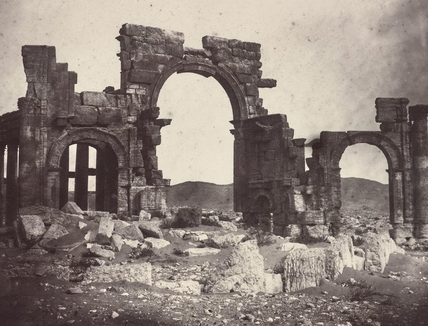 Monumental Arch, Albumen print by Louis Vignes in 1864. (The Getty Research Institute)