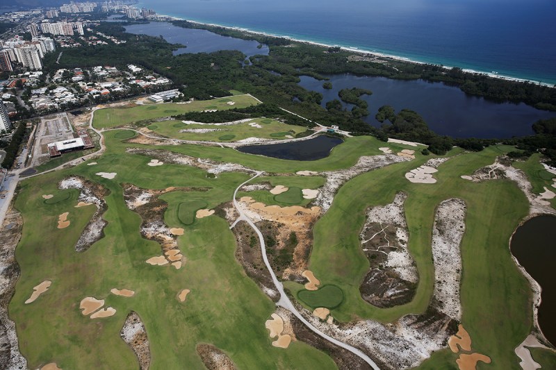 An aerial view shows the 2016 Rio Olympics golf venue which was used for the Rio 2016 Olympic Games, in Rio de Janeiro, Brazil, January 15, 2017. (Nacho Doce/Reuters)