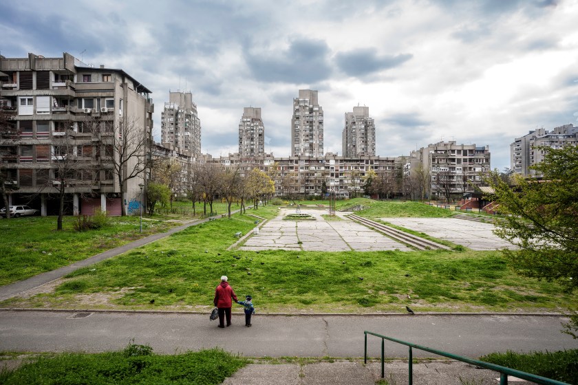 Blok 23, Novi Beograd, designed by Aleksandar Stjepanovic, in Belgrade, Serbia (Inigo Bujedo Aguirre)