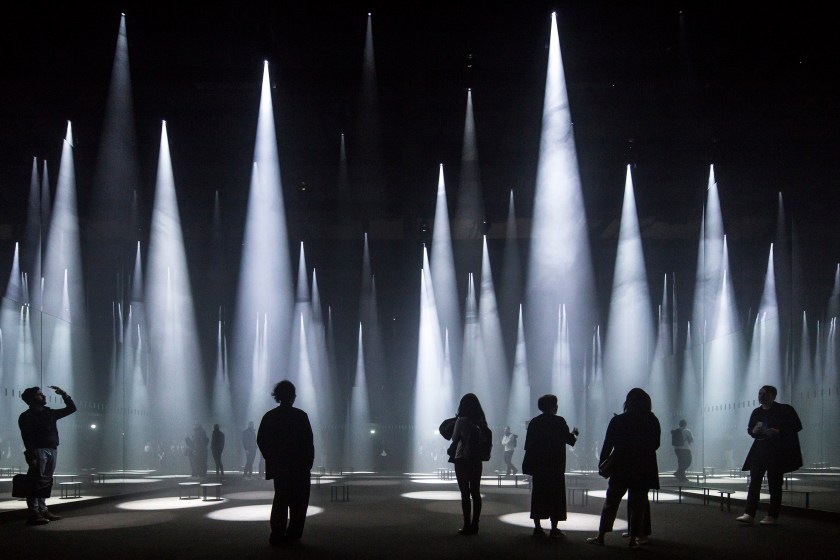 ‘Forest of Light’ for COS, designed by Sou Fujimoto Architects, at Salone del Mobile in Milan, Italy. (Laurian Ghinitoiu)