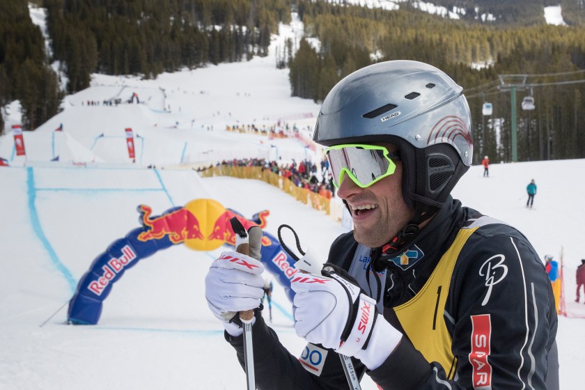 Petter Northug at the finish line of Red Bull NordiX in Lake Louise, Canada on March 13, 2016. (Dan Carr/Red Bull Content Pool)