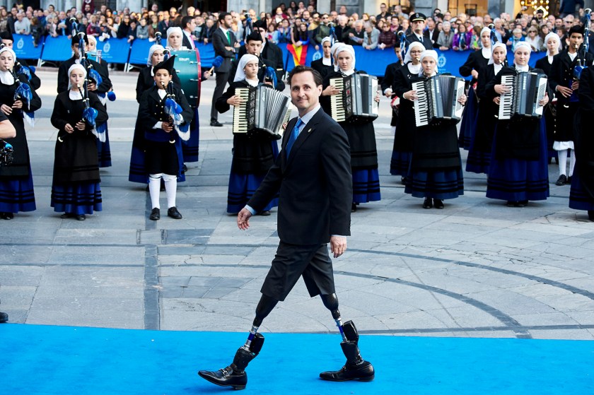 Hugh Herr, Princess of Asturias Awards for Technical & Scientific Research 2016 attend the Princesa de Asturias Awards 2016 ceremony at the Campoamor Theater on October 21, 2016 in Oviedo, Spain. (Carlos Alvarez/Getty Images)