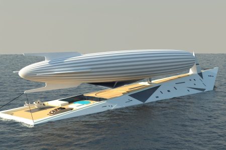 This Superyacht Doubles as a Zeppelin Terminal