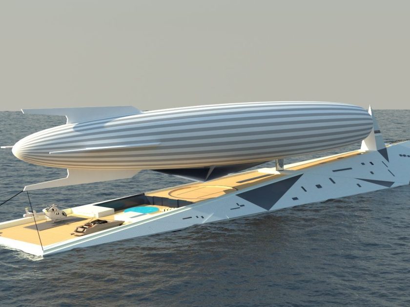 This Superyacht Doubles as a Zeppelin Terminal