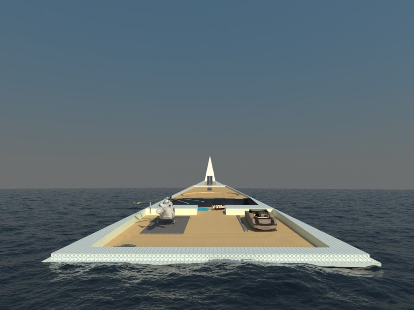 Superyacht Doubles as Zeppelin Terminal