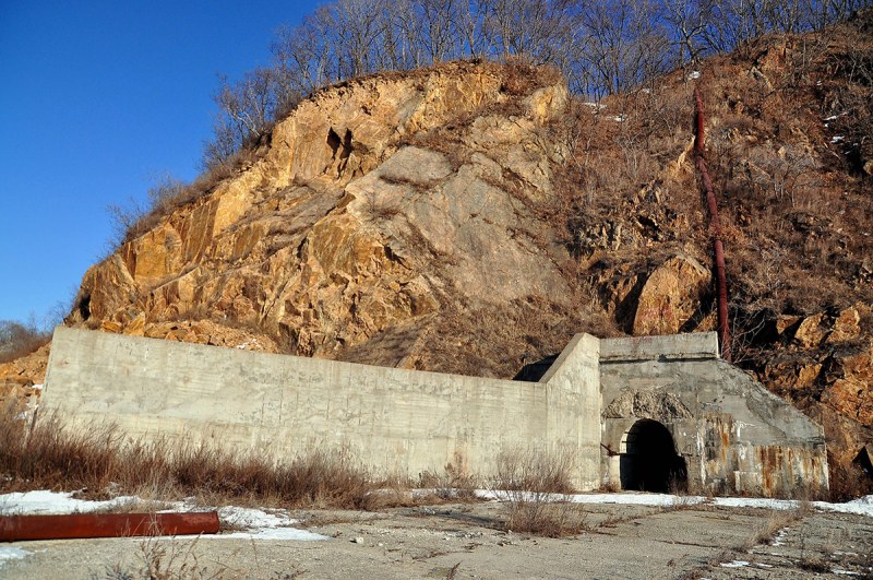 Old Soviet Union hangar for submarines