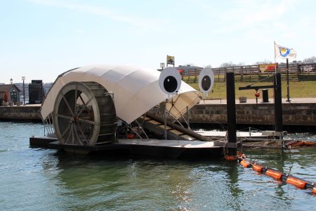 "Mr. Trash Wheel" at work in Baltimore, Maryland. (Courtesy Waterfront Partnership)