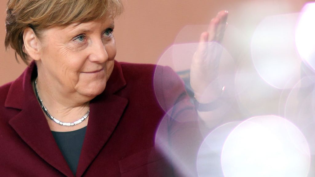 German Chancellor Angela Merkel (CDU) arrives for the weekly German federal Cabinet meeting on April 5, 2017 in Berlin, Germany. High on the meeting's agenda was discussion of policies pertaining to improving legislation concerning social media.  (Photo by Adam Berry/Getty Images)