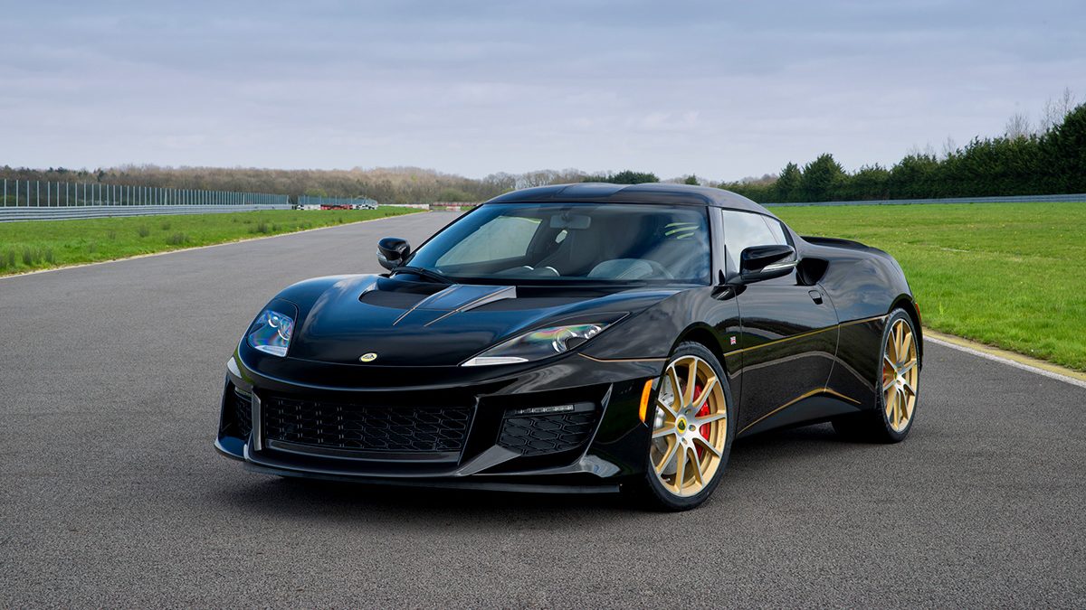 Marvel at the Lotus Evora Sport 410 GP Edition