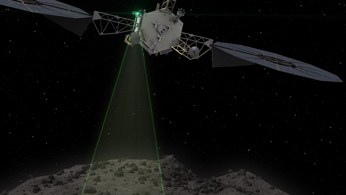 The Asteroid Redirect Vehicle conducts one of the 1 km fly-bys that are used to characterize and image the asteroid with a resolution of up to 1 cm.(NASA)