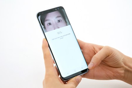 The iris scanner on the Galaxy S8 can be easily fooled with a picture. (Samsung)