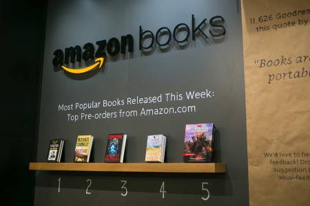 Amazon opens its first bookstore in New York City Thursday. (George Rose/Getty Images)