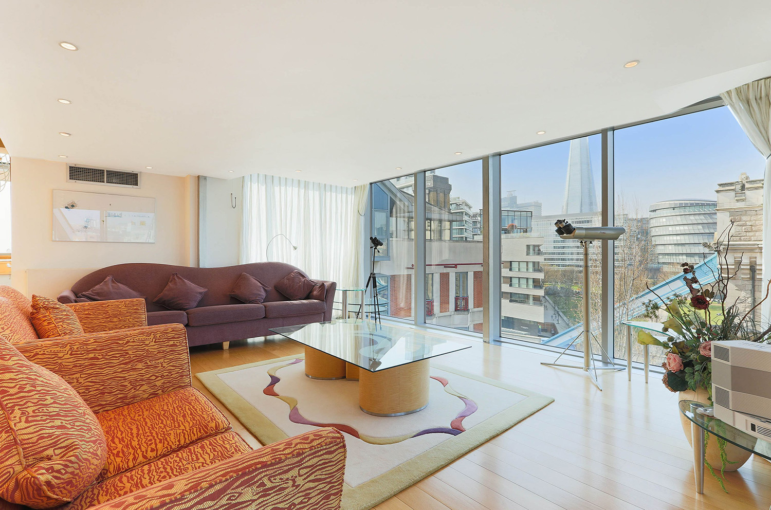 Interior views of The High Command penthouse in London