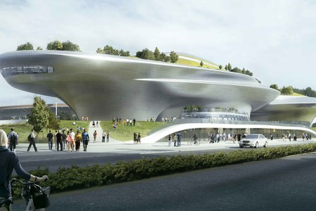 The new designs for George Lucas' museum in Los Angeles were revealed Friday. (City of Los Angeles, Department of City Planning)