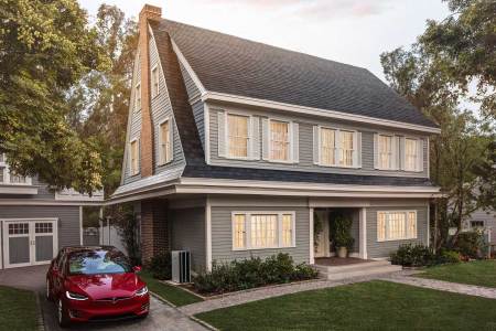 Tesla's roof tiles are solar panels in diguise (Tesla)